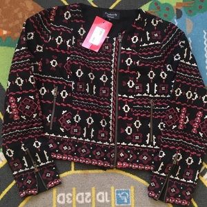 NWT Anthropologie sz S moto jacket